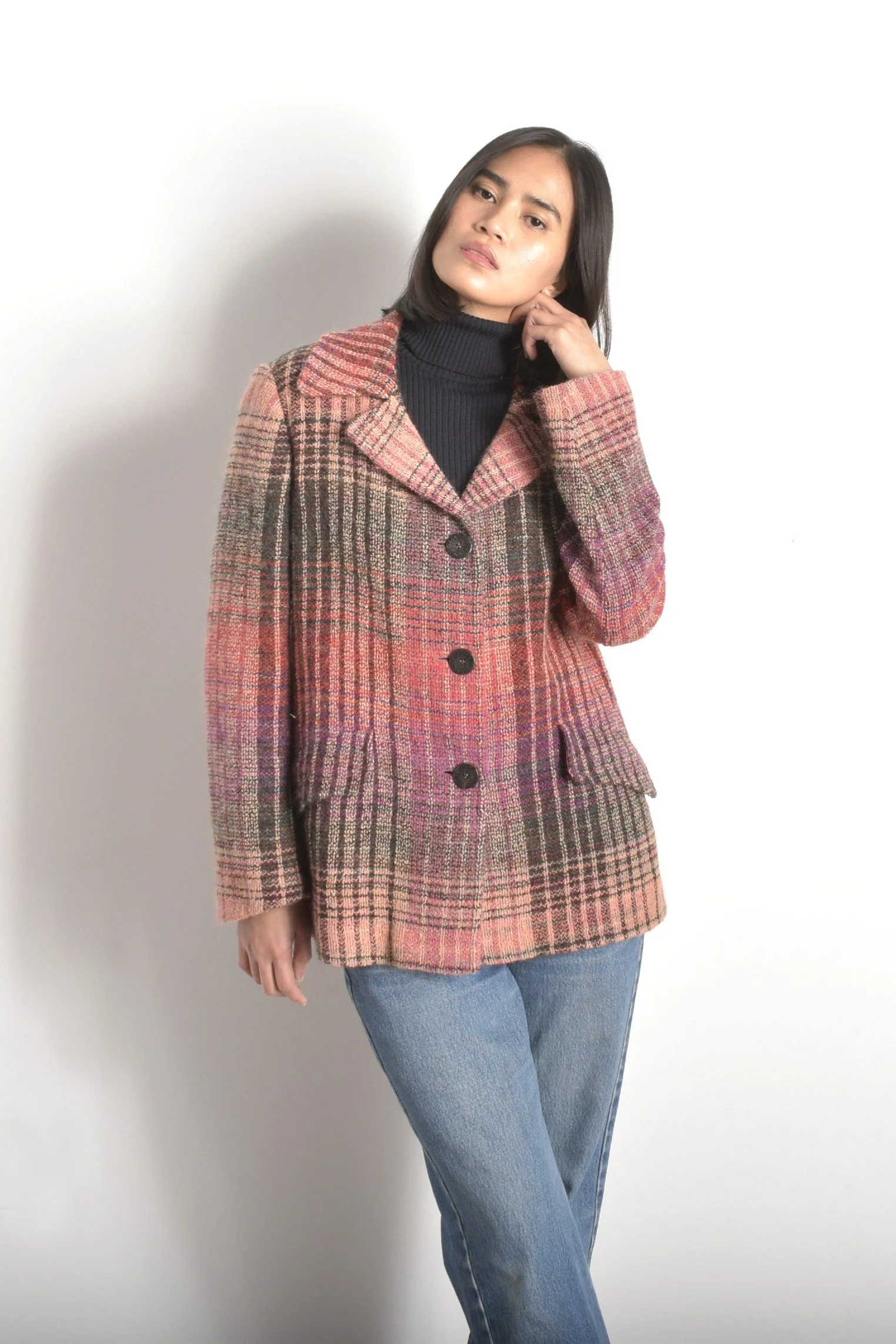 Missoni Plaid Wool Jacket-M/L — La Poubelle Vintage